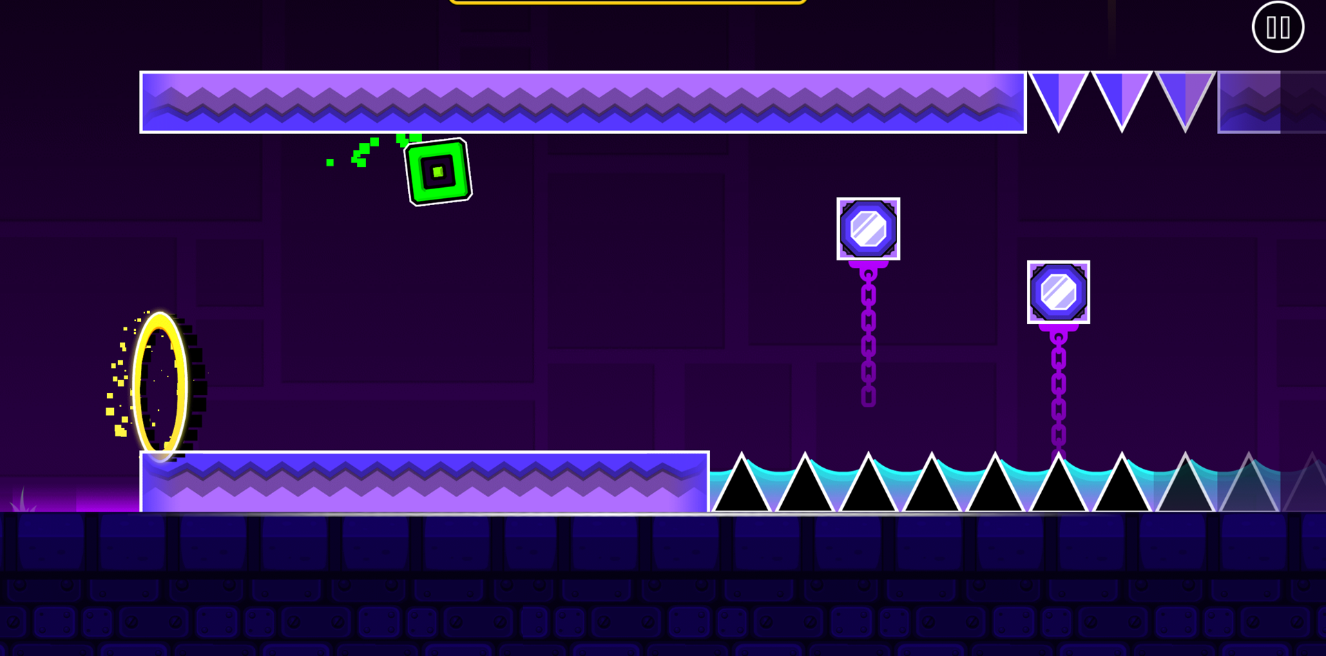 Play in gravity stage of Geometry Dash Switch