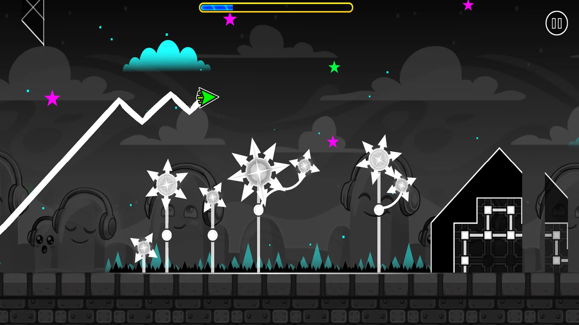 Play with wave mode in I Just Might Dash Game